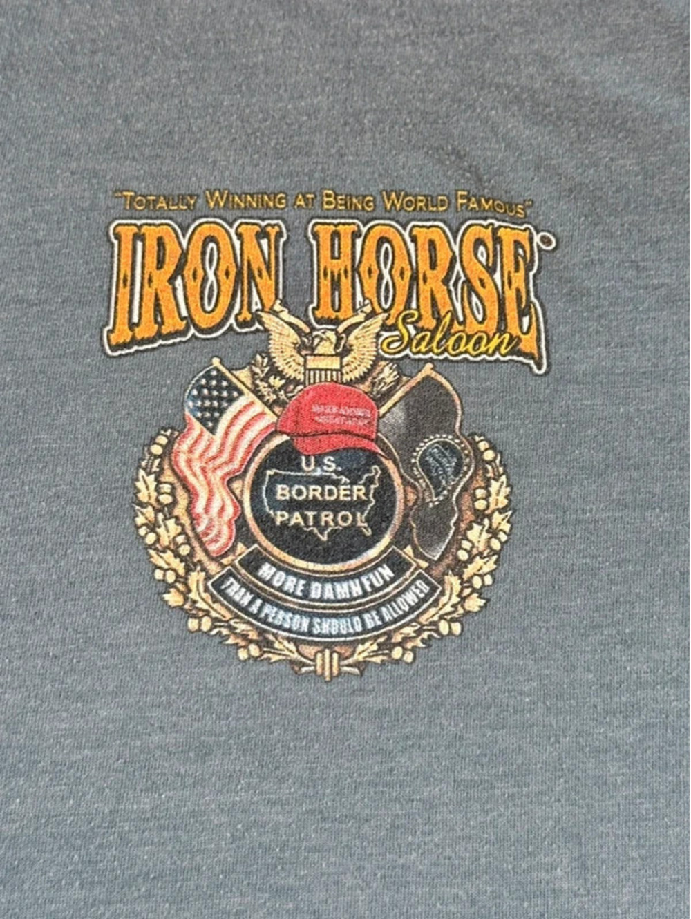 Iron Horse Saloon Making Shit Great Again Graphic T-Shirt Size XL 1582